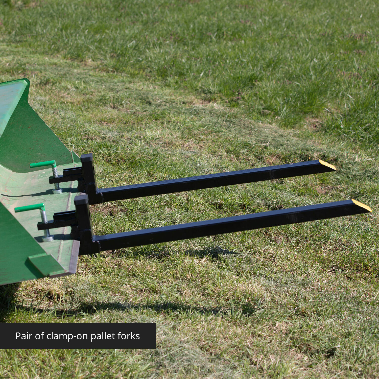 Titan Attachments Light-Duty 60" Clamp-on Pallet Forks, 46" x 3" Fork Length