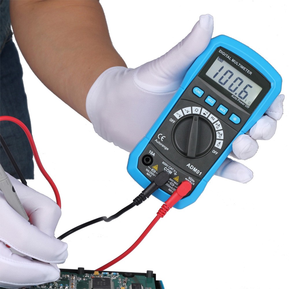 ADM01 DMM Digital Multimeter Hand-held LCD Display Auto Range AC/DC Voltage