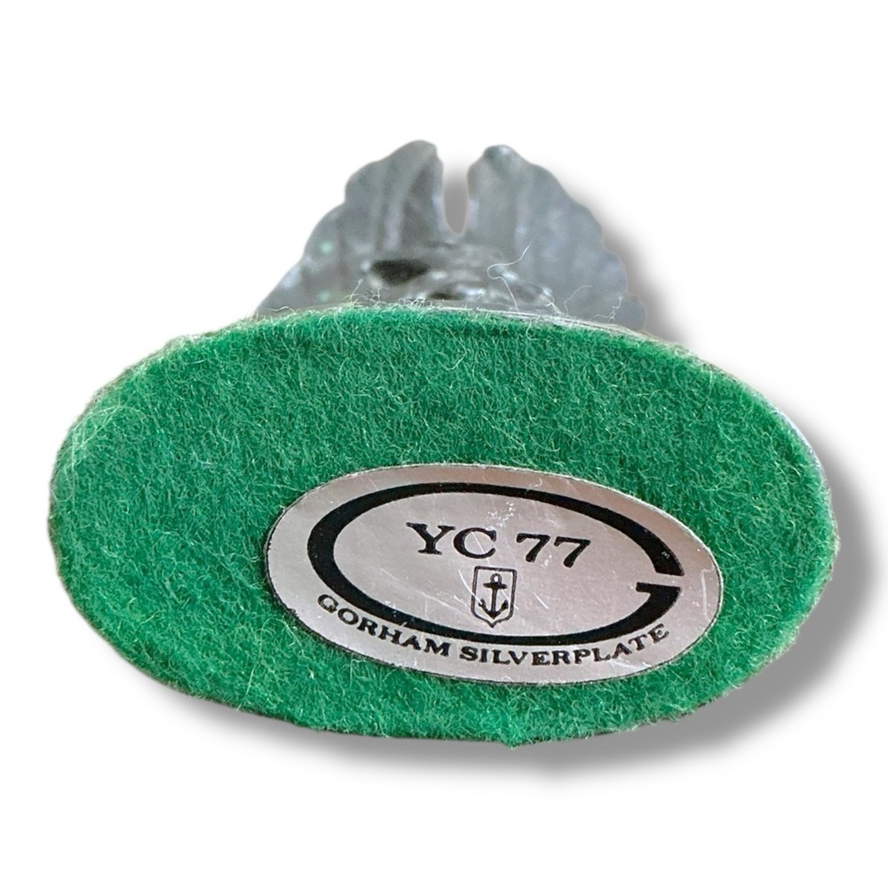 VINTAGE GORHAM SILVERPLATE YC 77 EAGLE FIGURINES PAPERWEIGHTS 3.75”