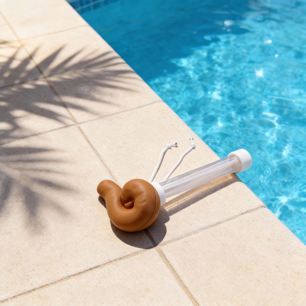 Pool Water Temperature Thermometer Floating Poop Design Easy Read Display