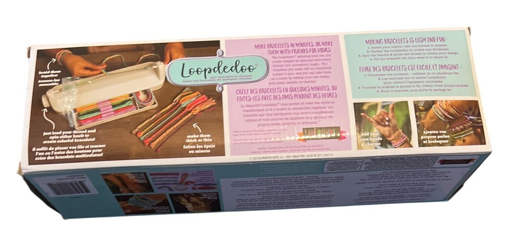 Loopdedoo Friendship Bracelet Maker Kit With Thread & Instructions