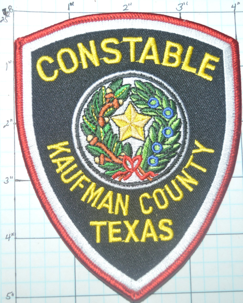 TEXAS, KAUFMAN COUNTY CONSTABLE POLICE DEPT PATCH