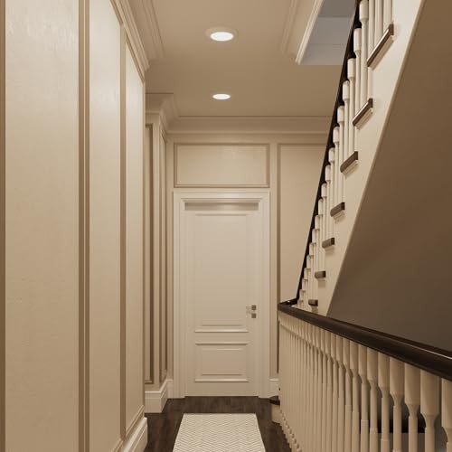 7.5-Inch LED Disk Lights - Dimmable Surface Mount - 5 Colors - White