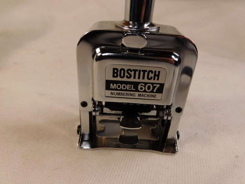 Bostitch Model 607 Numbering Machine