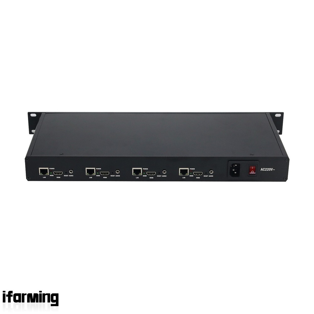 4 Channel HDMI Encoder H.265 H.264 Encoder 1U Rack Audio Video Network HD IP TV