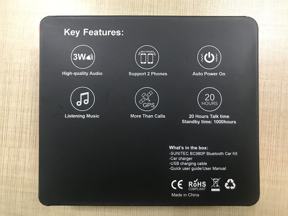 Bluetooth Car Speaker for Cell Phone, Handsfree Bluetooth Car Kit Motion AUTO...