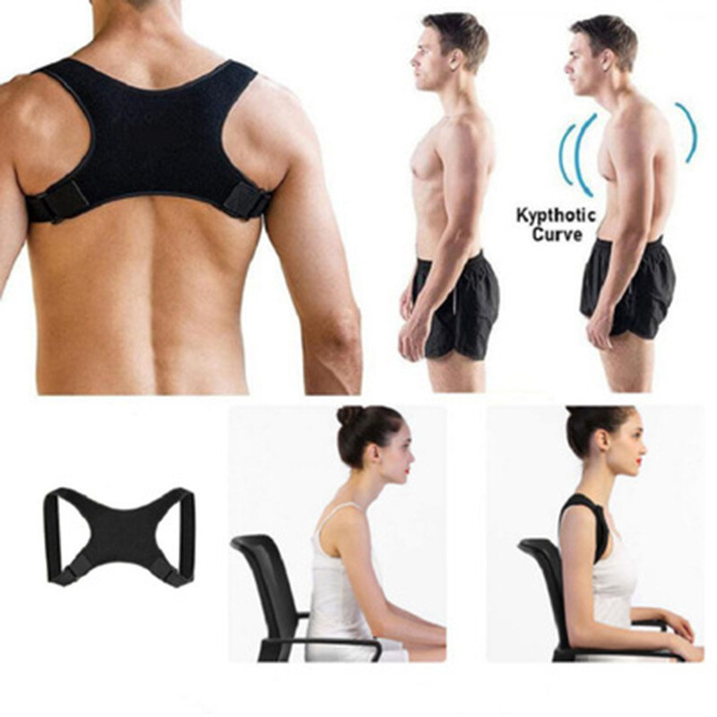 Back Posture Corrector Shoulder Straight Support Brace Belt Therapy Men Women