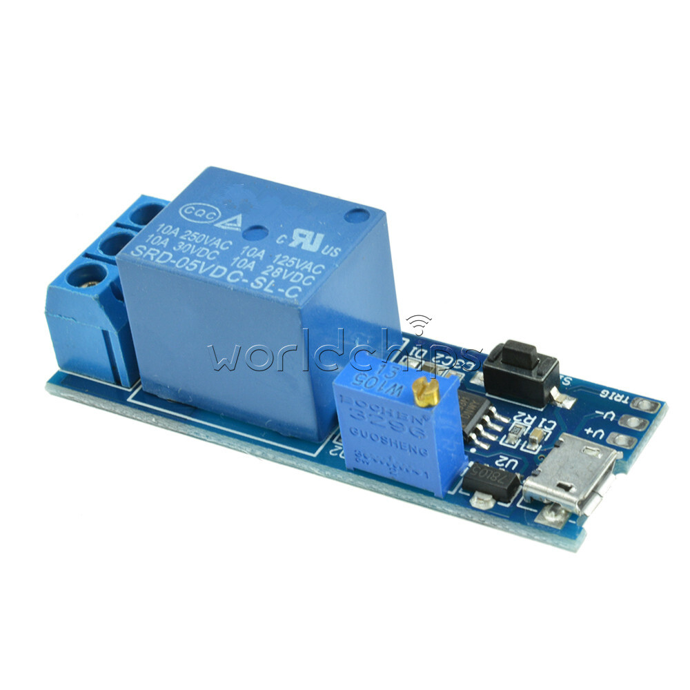 5-30V Micro USB Power Delay Relay Board Timer Control Module Trigger Switch