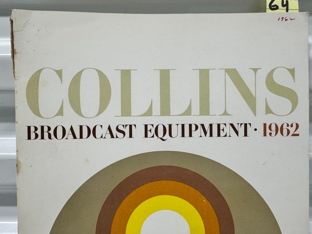 COLLINS Broadcast Equipment 1964 Advertising Catalog