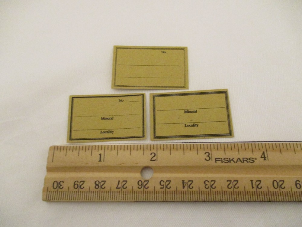50-Mineral Identification Labels E6310