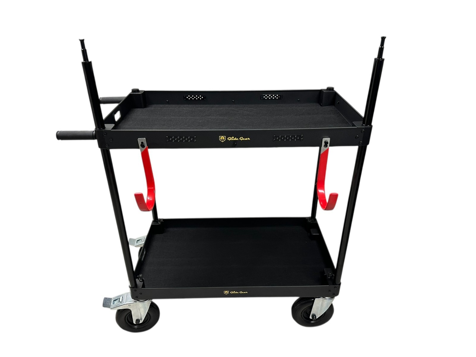 Studio Wheel Video Production Travel Cart Casters, Dual Handles Collapsible