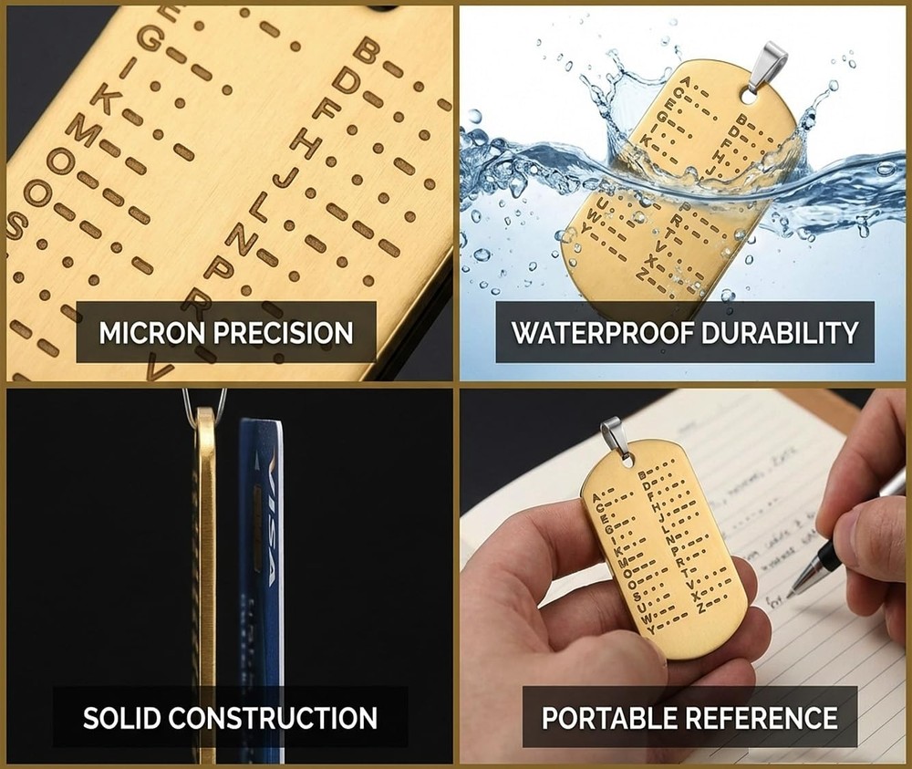 CW Morse Code Commemorative Chips, 1 PCS Morse Code Chip Explore The Learn in...