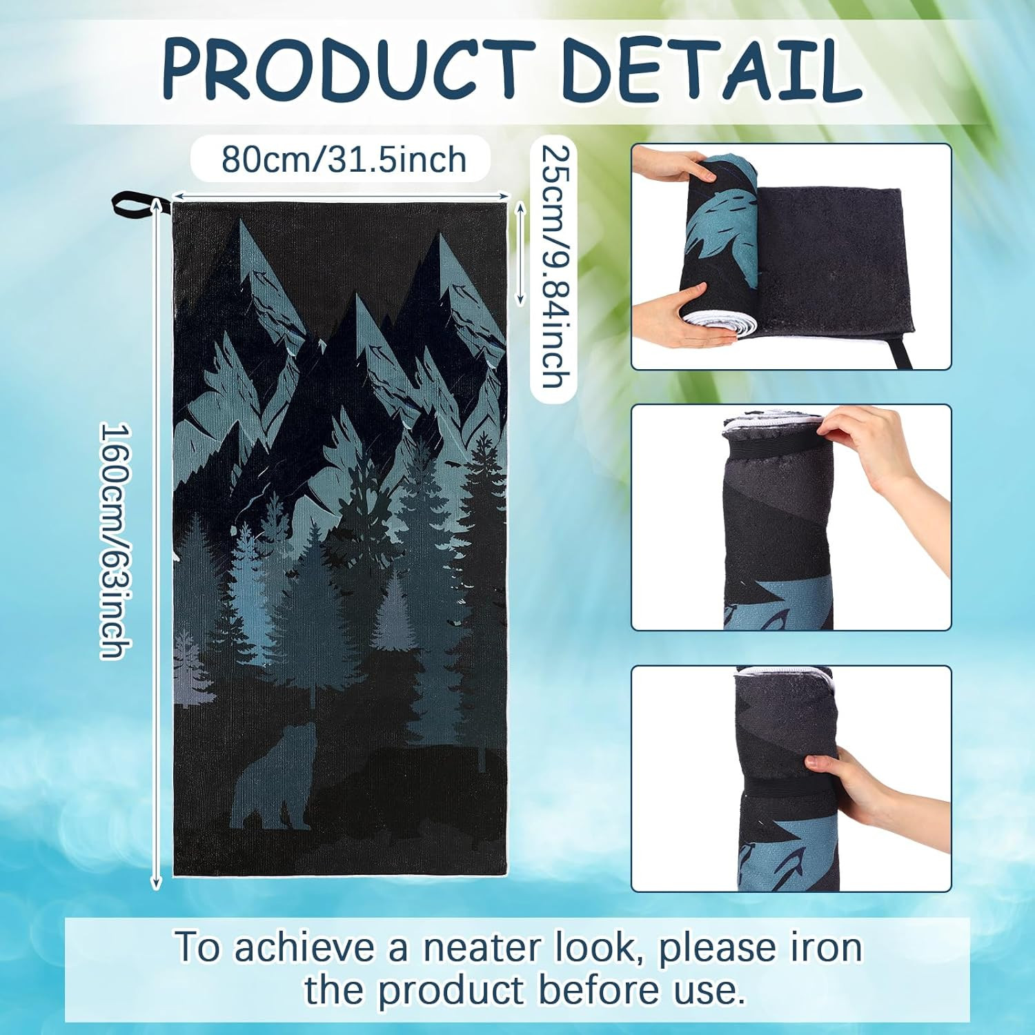 1 Pack Car Seat Towel Covers Athletic Running Towel Performance Microfiber Post