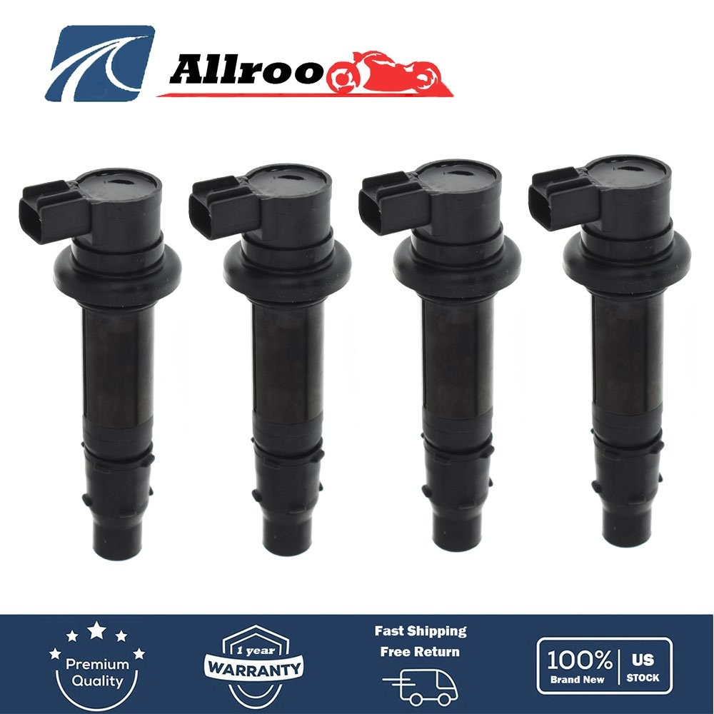 4 PACK IGNITION COIL For Yamaha YZF-R6 R6 YZF-R6S R6S YZF-R1 R1 FZ1 VMAX 1700