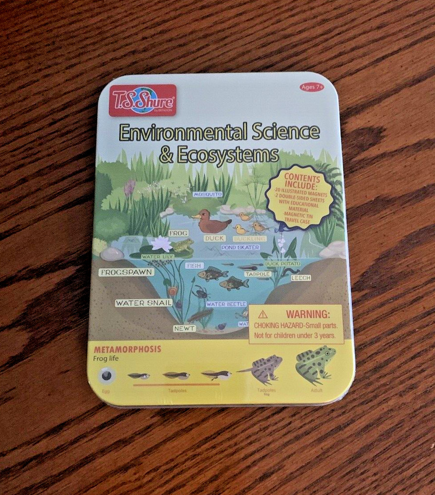 ENVIRONMENTAL SCIENCE & ECOSYSTEMS Learning Magnetic Tin **Sealed/Free Ship