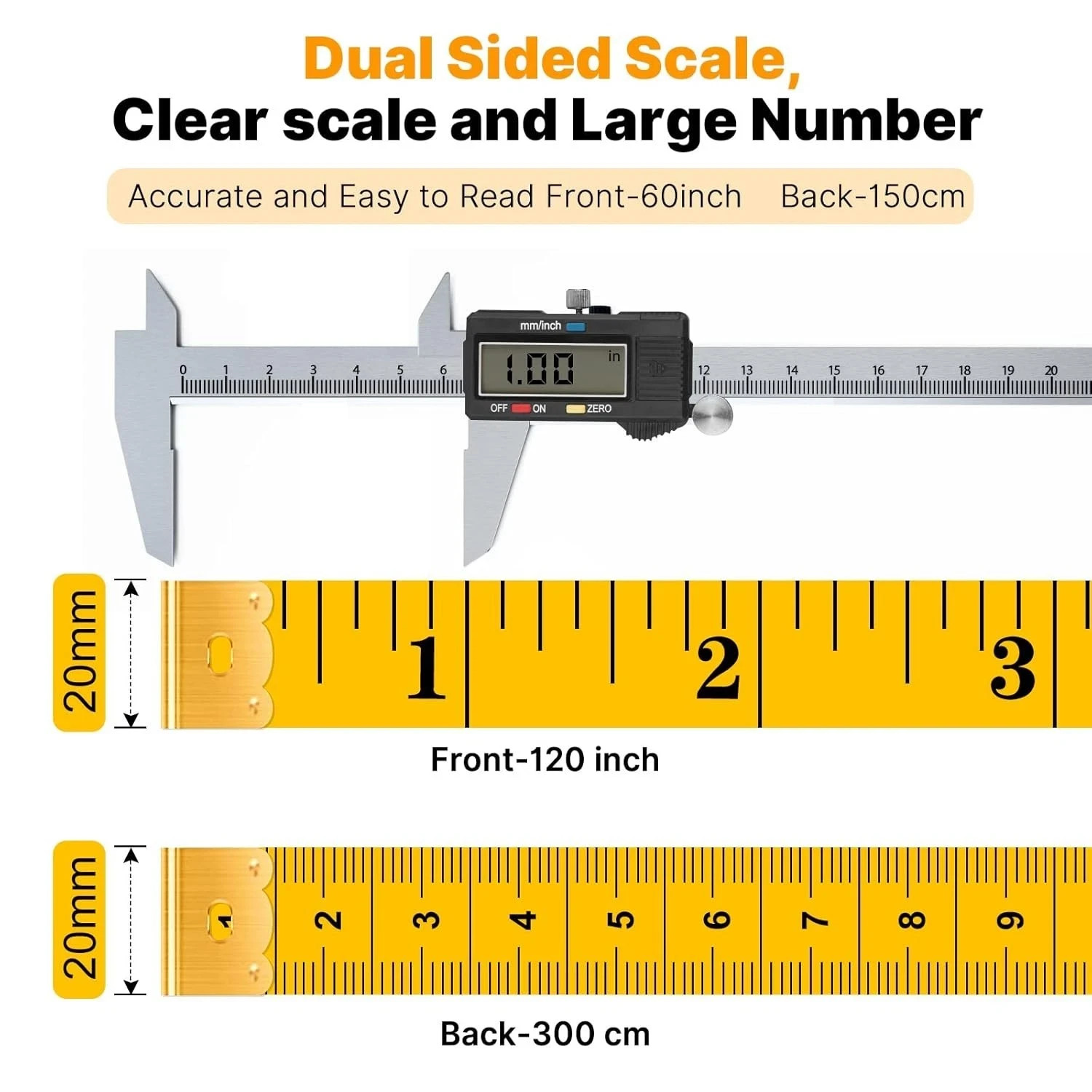 120 Inch Soft Measuring Tape for Sewing Tailor Cloth Body Measurement, 5 Pack