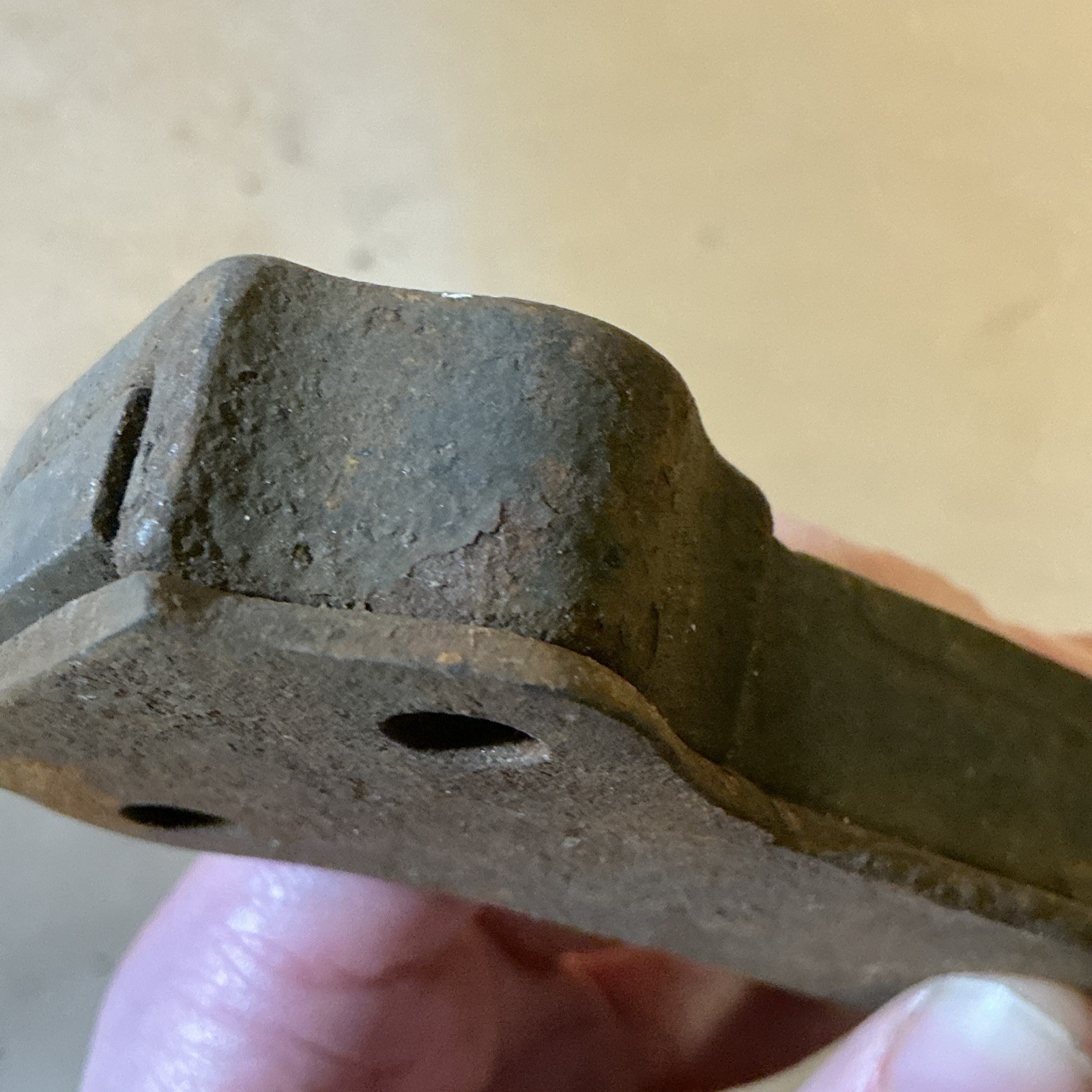 Antique Victorian Cast Metal Door Lock Surface Latch As Is INV-AT13