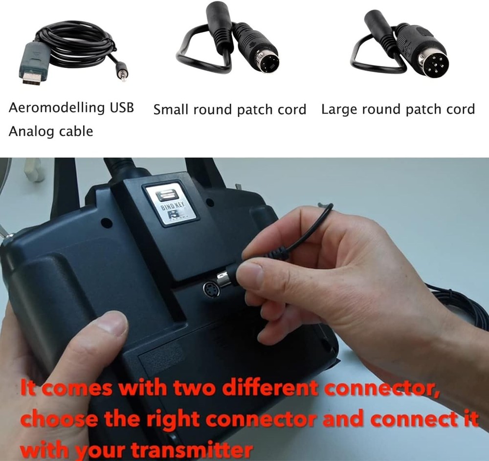 Aeromodelling USB Adapter Cable for Enhanced Flysky Flight Simulation Experience