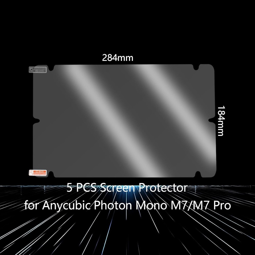 5PCS Screen Protector for Anycubic Photon M7 Pro, Resin 3D Printer Scratch Pr