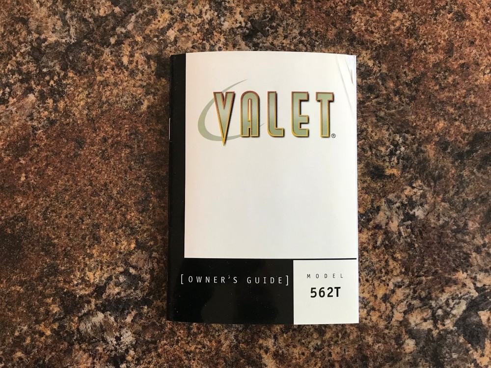 Valet Remote Start Keyless Entry System Owner Guide -Directed Electronics 562T