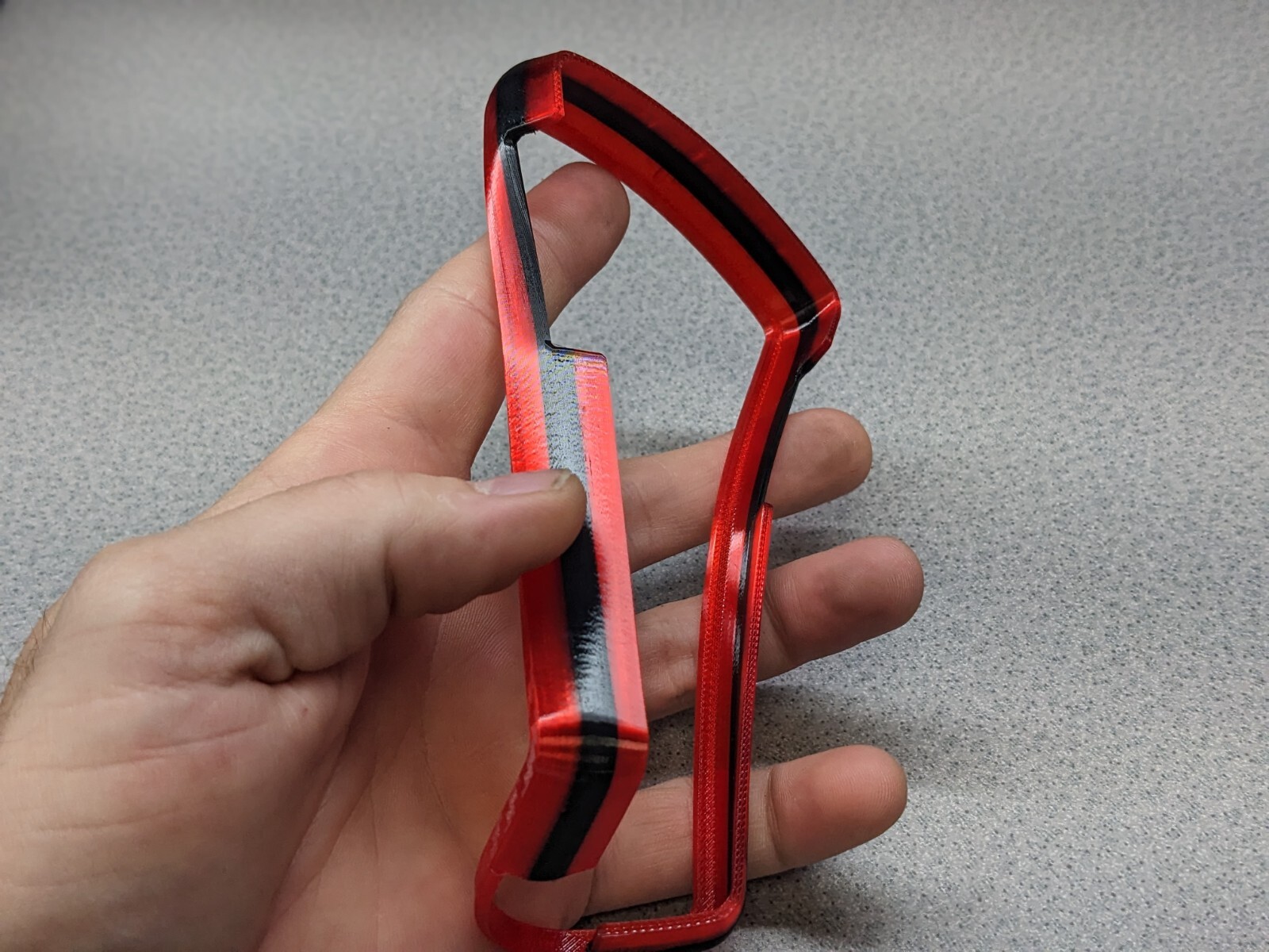 Minelab Manticore Two Tone Black/Red Flex-Rubber Protective Control Unit Cover. 