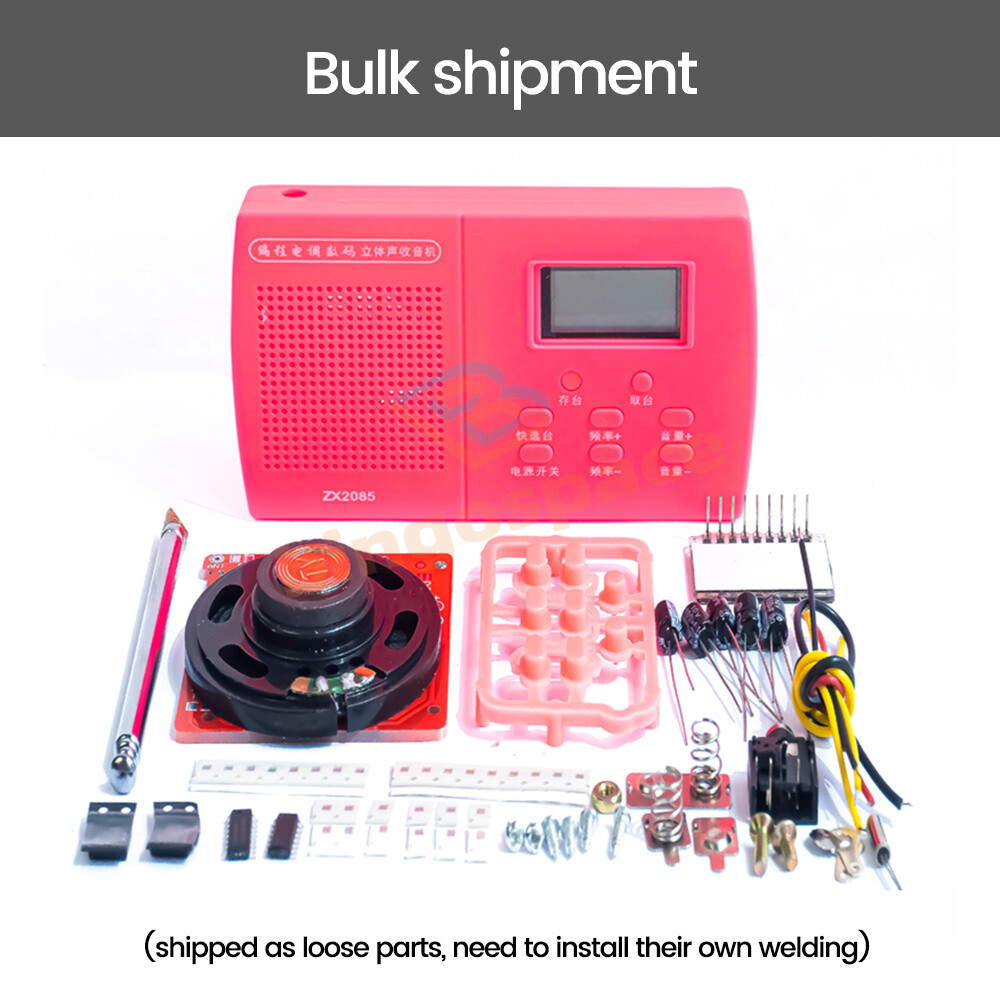 Programming Digital Stereo Radio DIY Kit For Electronic Skill Teaching Practice