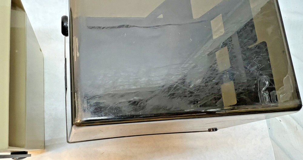 Vtg 5.25" floppy disk media storage cases, Quill, Eichner Systems, non-locking