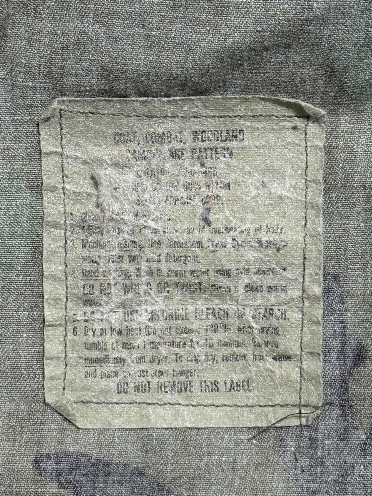 US Army BDU Jacket Mens Medium Regular Woodland Camo Combat Coat Field Patch