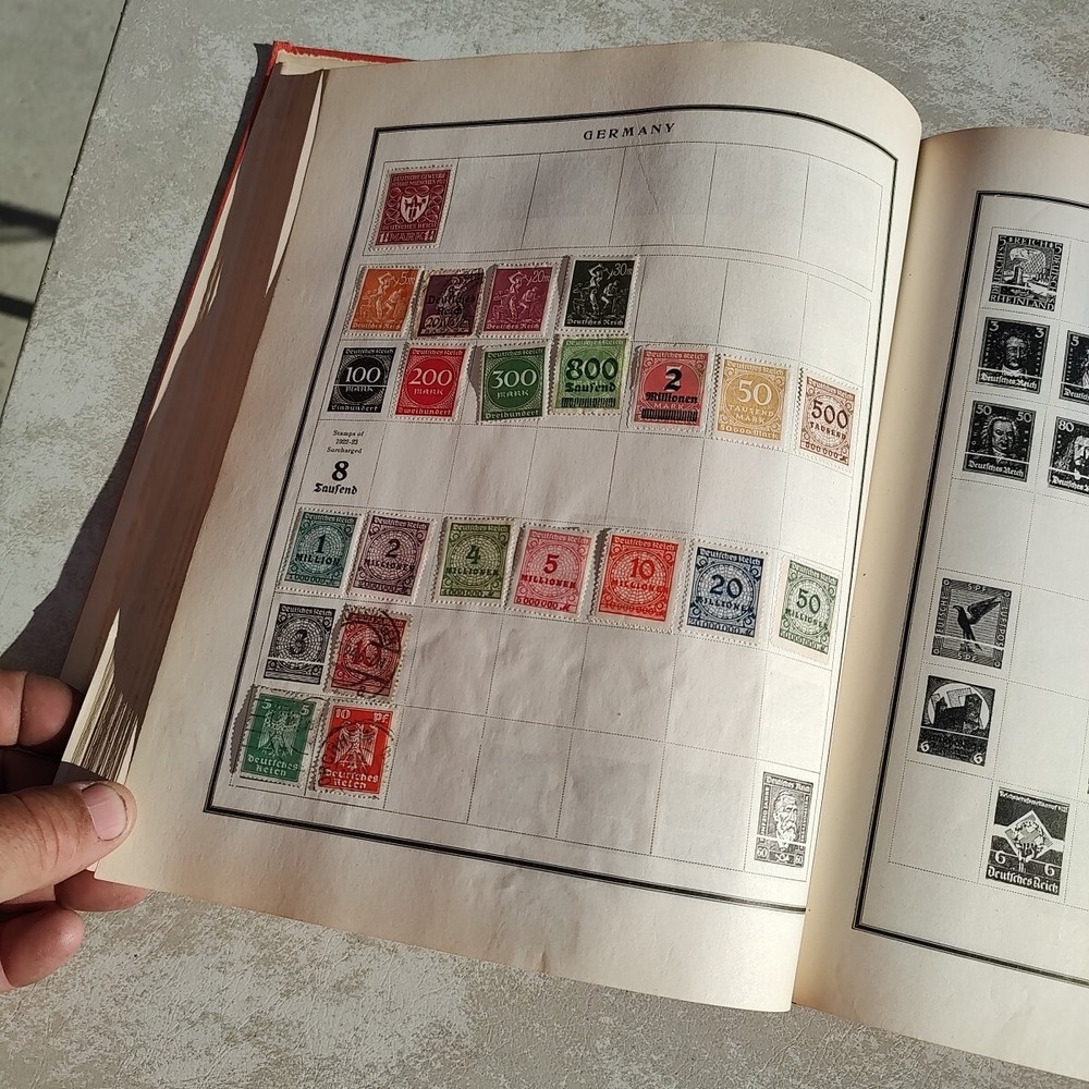 MODERN POSTAGE STAMP ALBUM With Some Stamps
