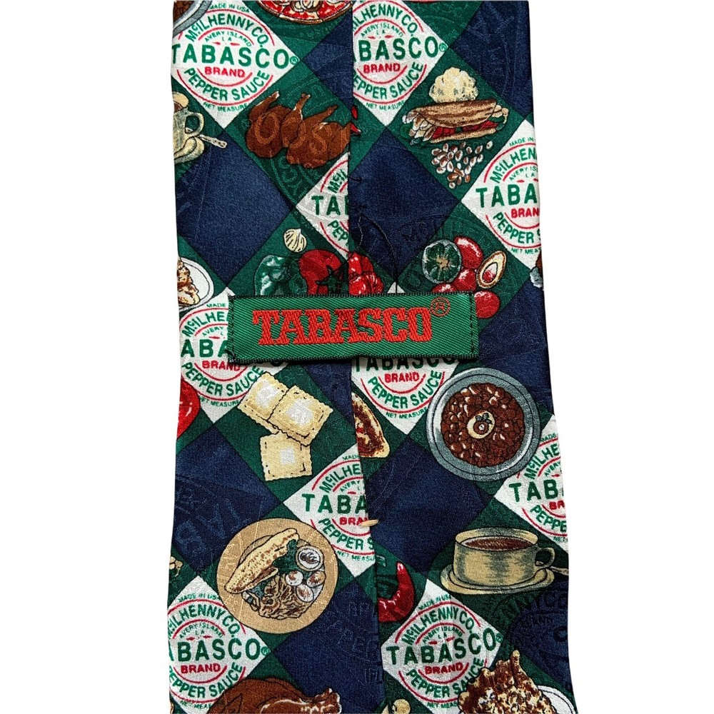 Tabasco Men's 100% Silk Tie, Argyle Pattern