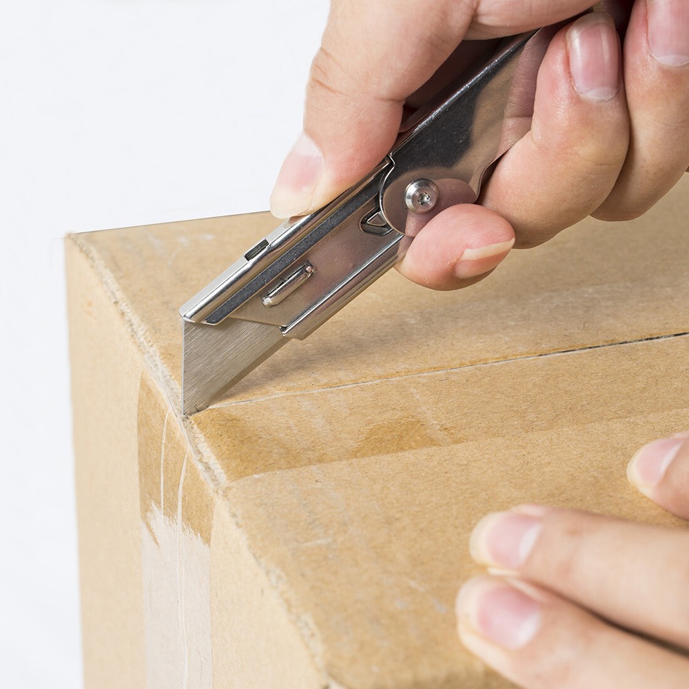 WORKPRO 6PC Compact Folding Utility Knife Lock Back Pocket QUICK CHANGE BLADE US