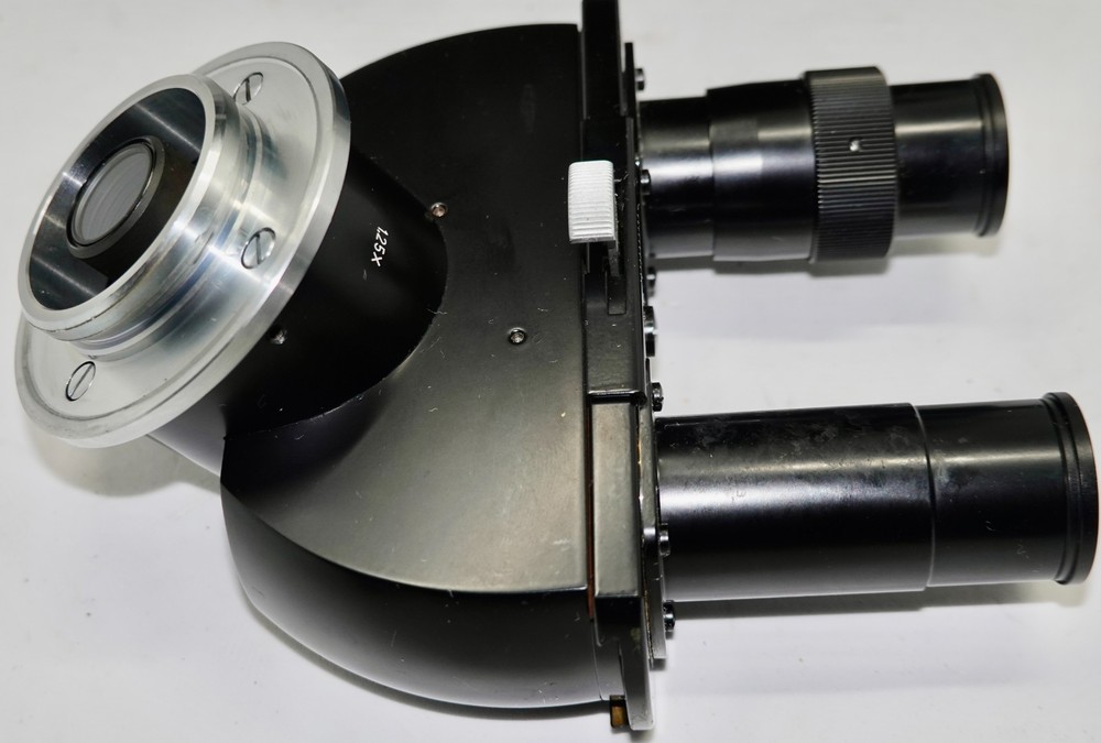 Vintage ERNST LEITZ WETZLAR Binocular Microscope W/ 4 Objectives