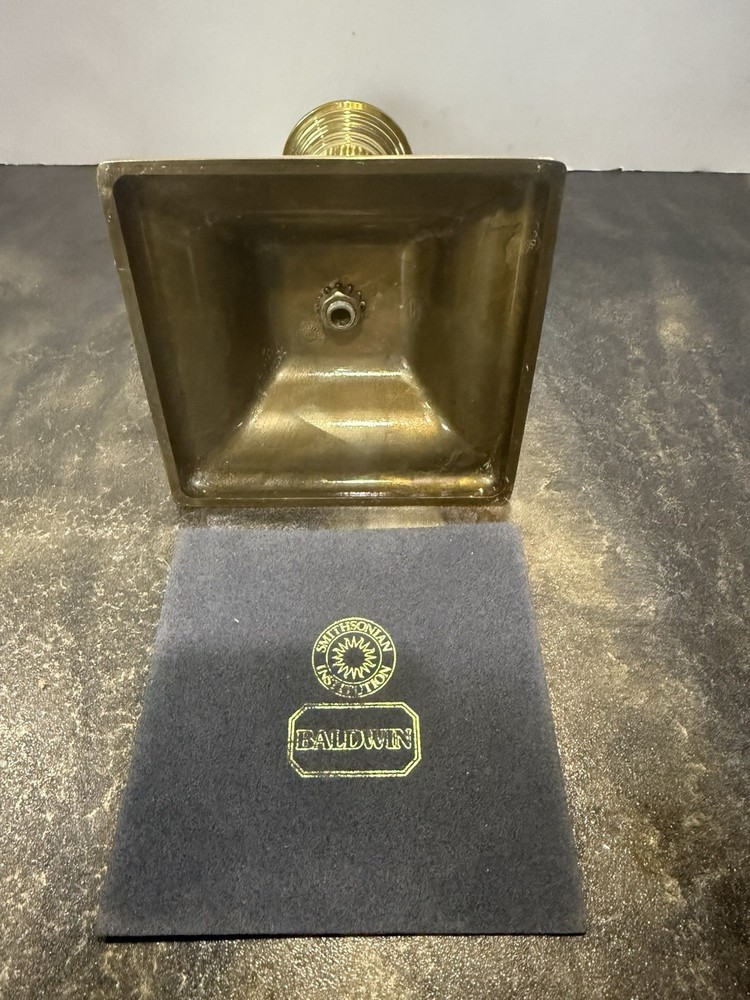 Baldwin Victoria Solid Brass Candlesticks 7.5” Pair w/ Boxes Vintage