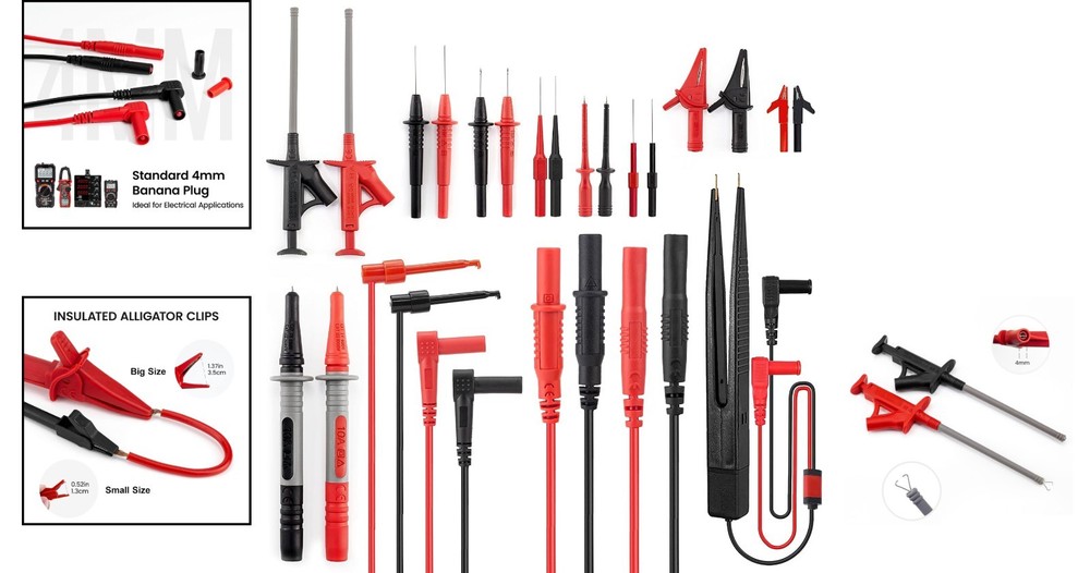 Complete 23PCS Multimeter Kit | Ergonomic Design & High-Precision Components