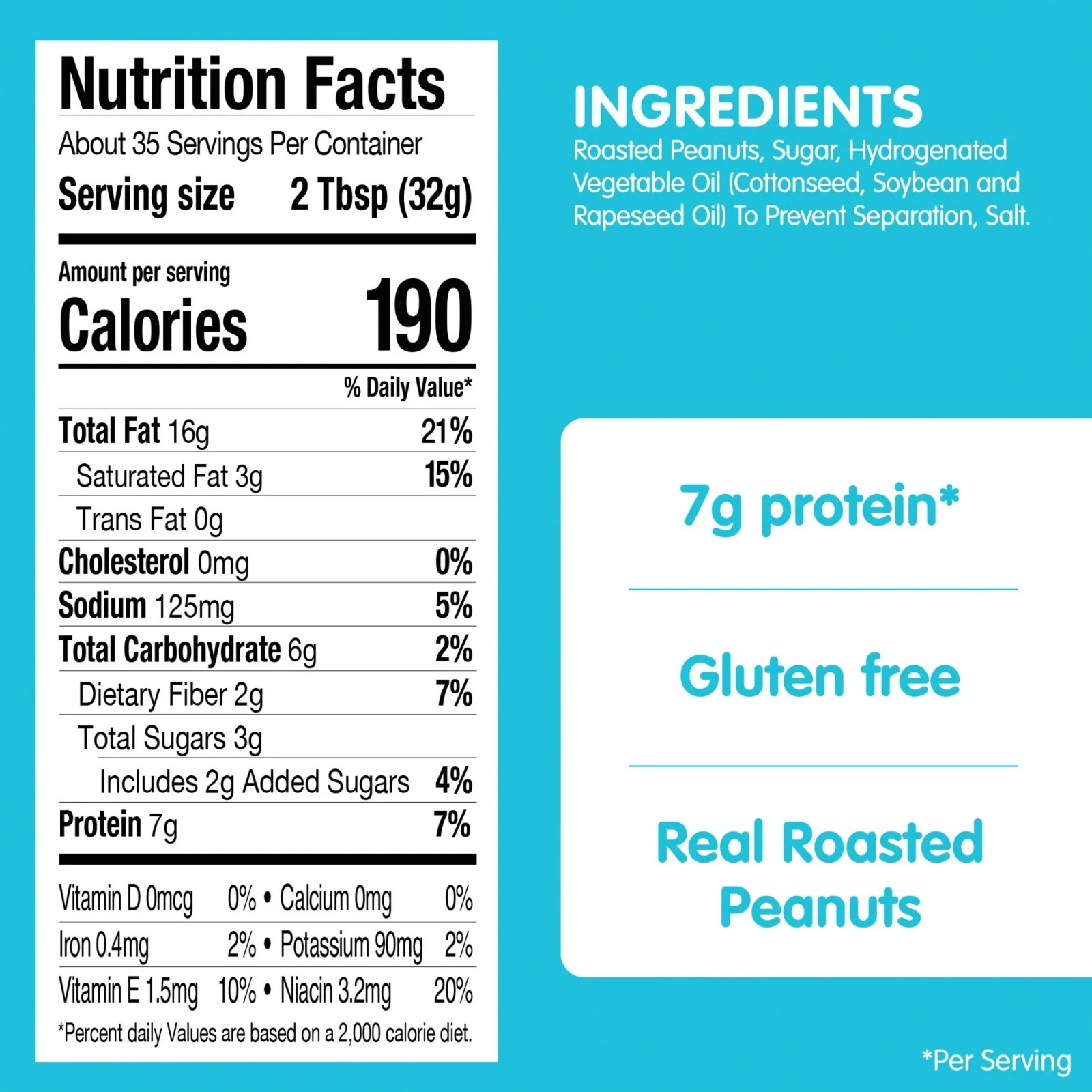 SKIPPY SUPER CHUNK Peanut Butter, 7 G Protein per Serving, Plastic Jar 40 oz