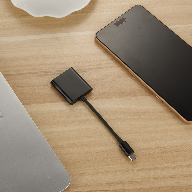 Black Micro USB to SD Card Camera Reader for Android Phone Tablet with OTG