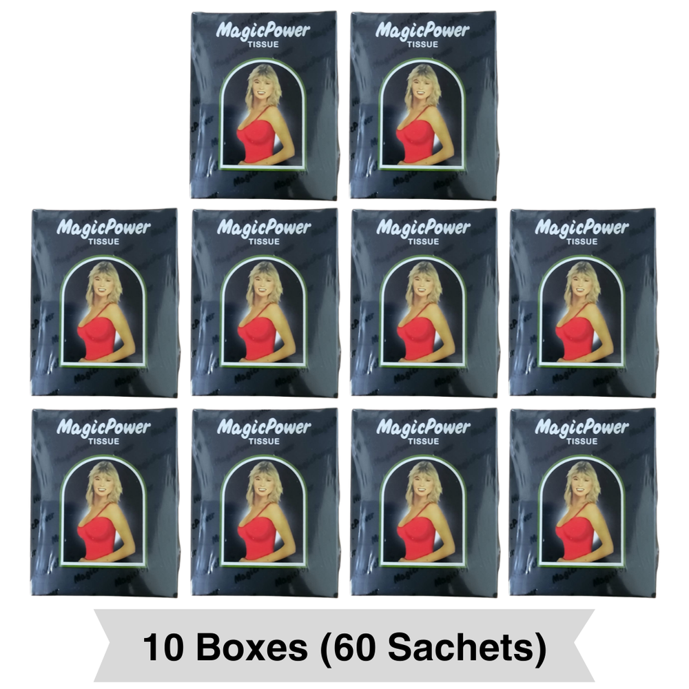 10 Boxes Super Magic Man Antiseptic Tissue (60 Sachets) Delayed Ejaculation