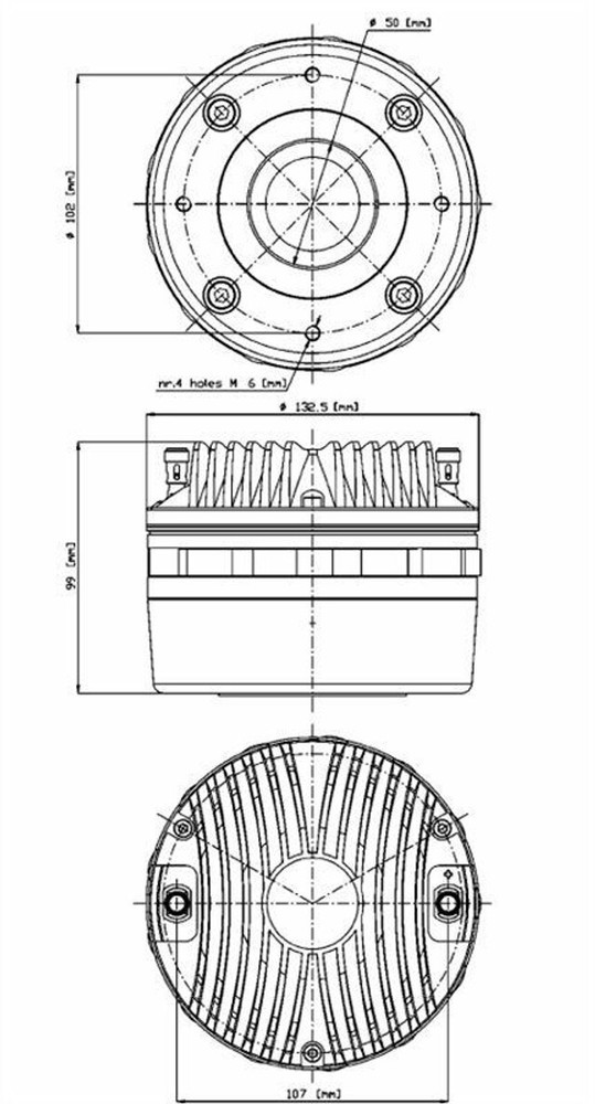 18 Sound ND2060 2" Exit neodymium High Frequency Compression Driver 200W 8-Ohm.