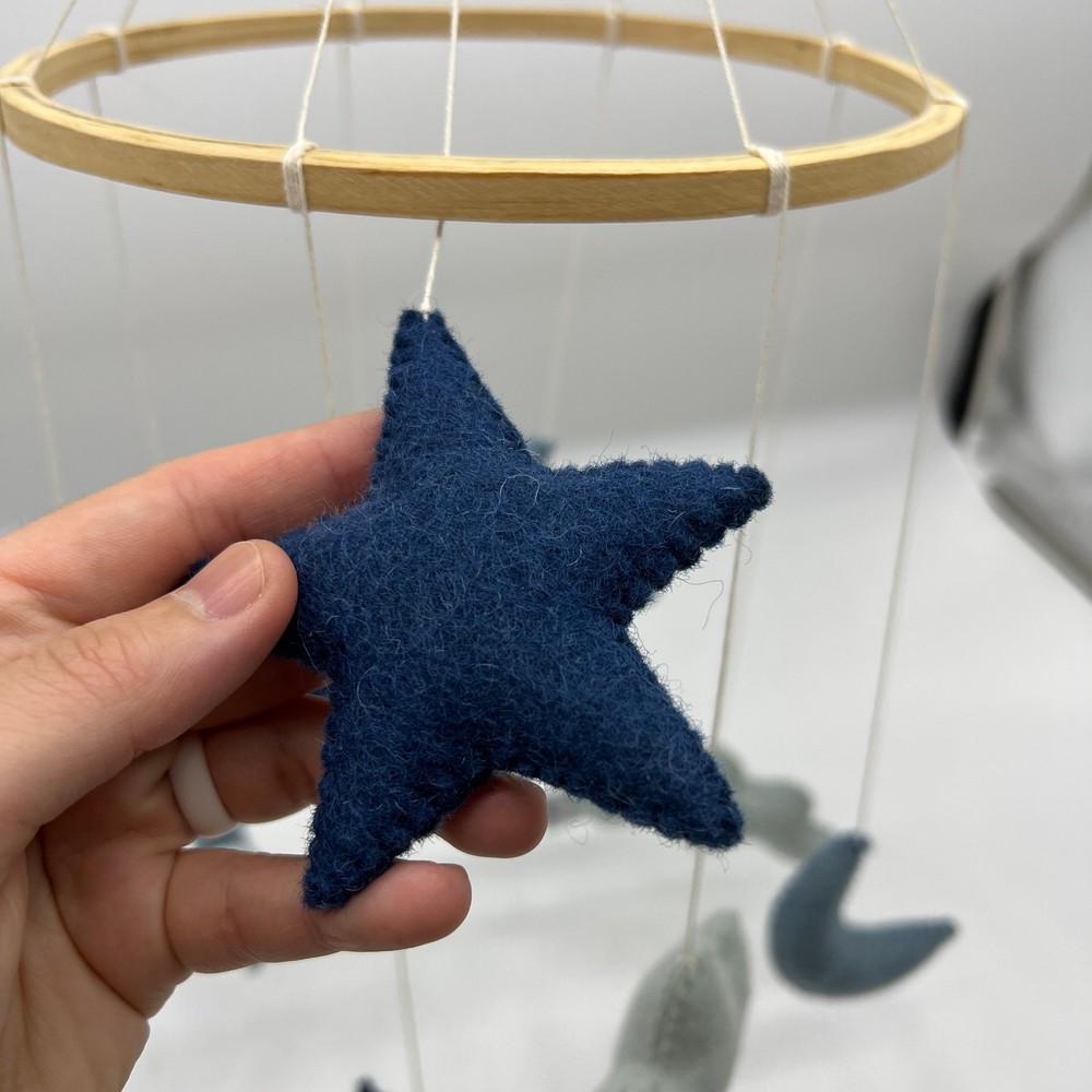 Gamcha Mobile, Cloud/Moon/Stars, Blue