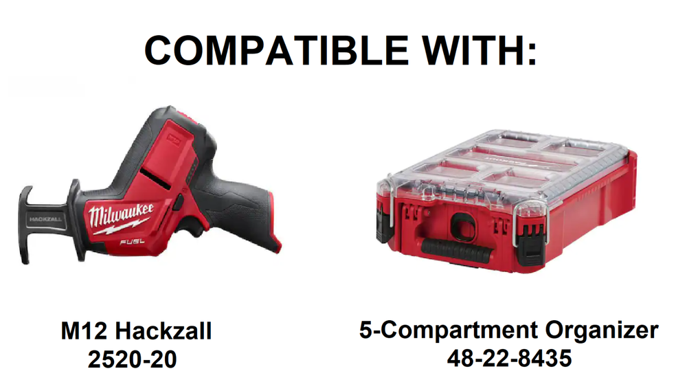 Milwaukee Packout Insert for M12 Fuel Hackzall (Insert Only)