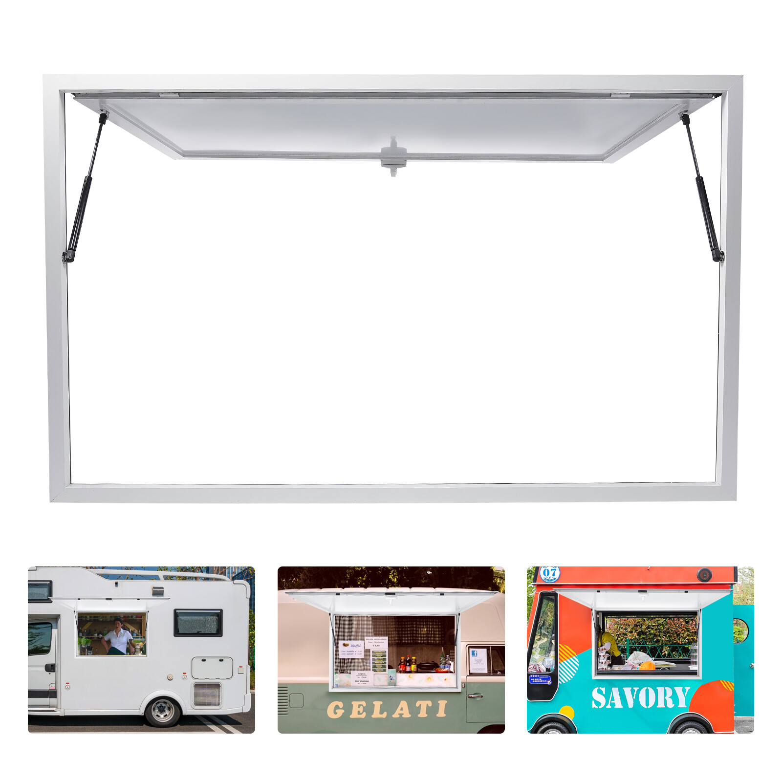 NEW 64"L x 40"W Concession Stand Serving Window Food Truck Service Awning