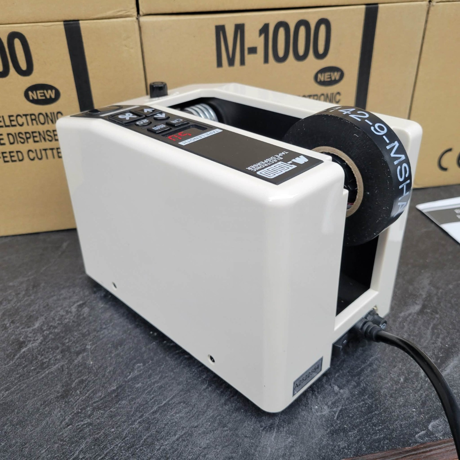 New M-1000 Tape Dispenser, Adhesive Tape, Fully Automatic Tape Cutter NIB 110V