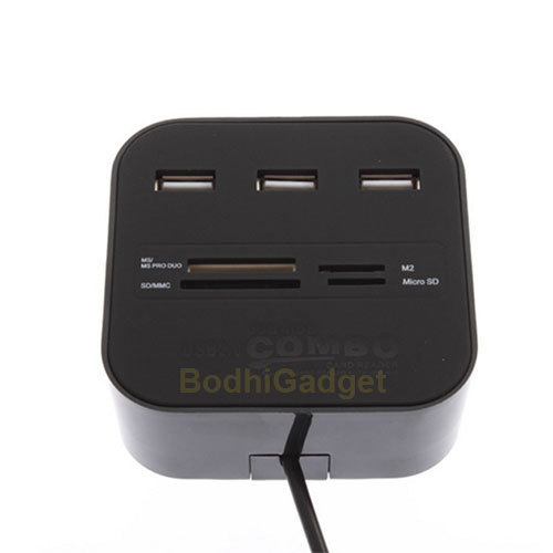 Combo Hub Multi-Memory Card Reader with 3 USB 2.0 Ports