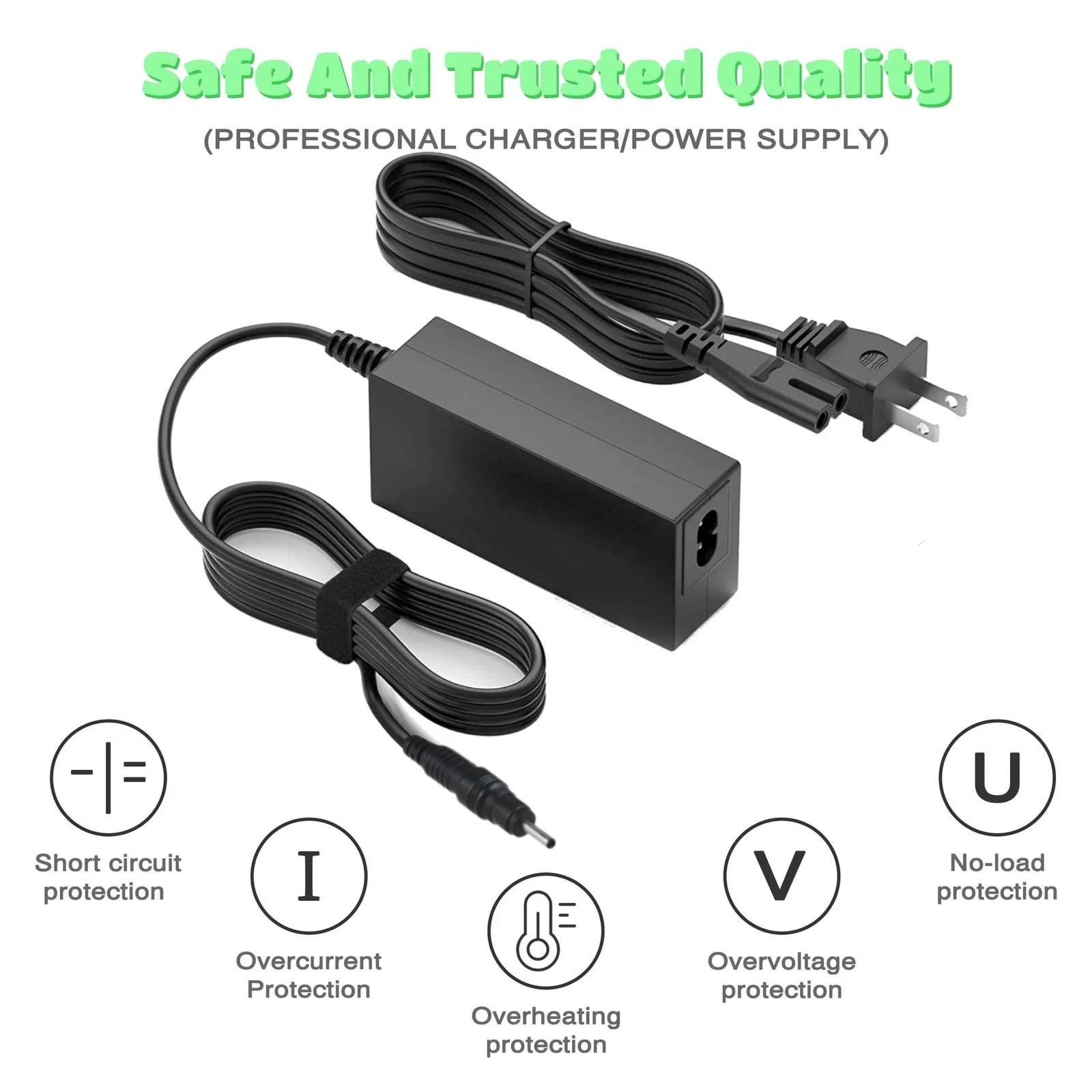 Charger Fits for Acer Chromebook N15Q8 N15Q9 11 14 15 R11 CB3-431 CB3-532