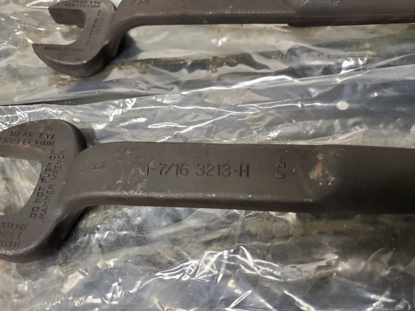 Klein Tools 1-1/4 & 1-7/16 in. Spud Wrench Set 3212-H & 3213-H NOS Made in USA