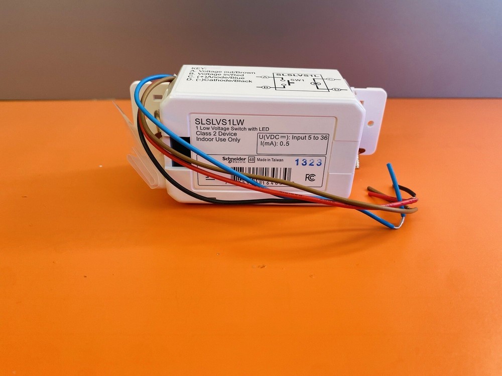 Schneider SLSLVS1LW Low Voltage Switch With Led