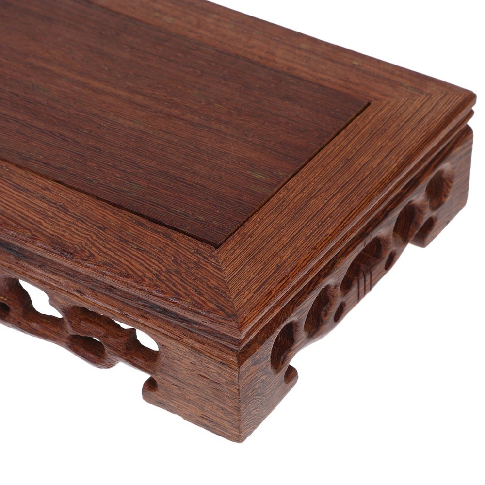 Wood Display Stand Pedestal Rectangular Base for Home Craft Decoration