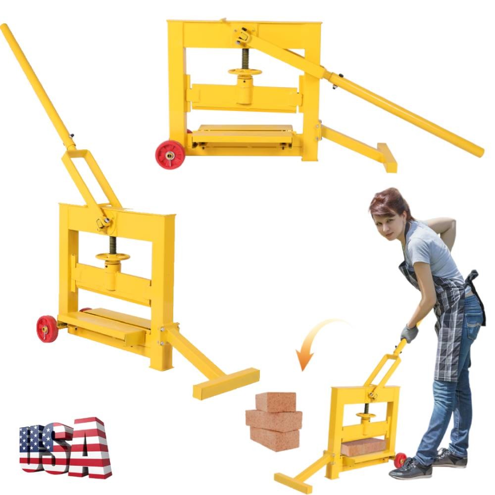 Manual Stone Brick Cutter Paving Tool Block Splitter Cutting Machine with Wheels