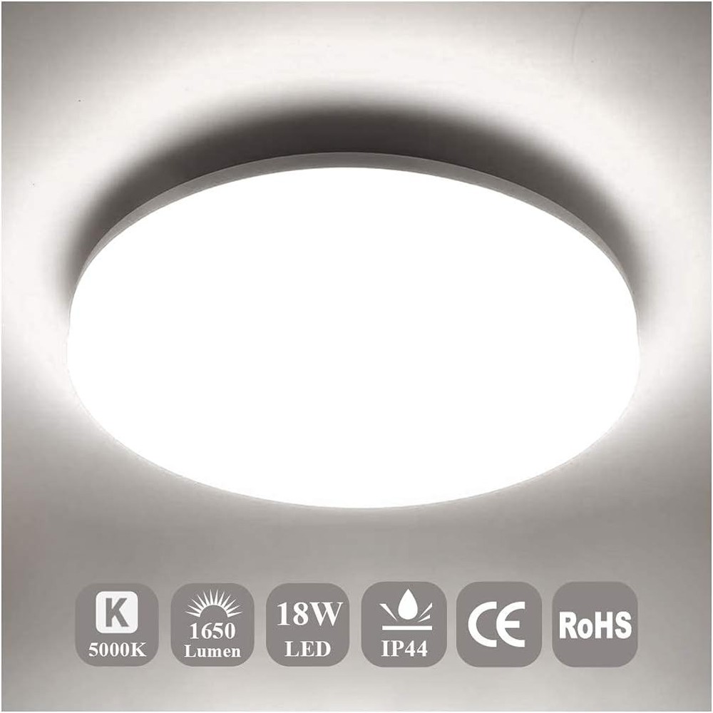 Airand LED Flush Mount Ceiling Light 5000K Daylight White / Cold