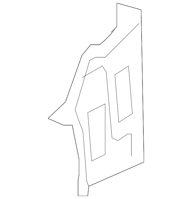 Genuine GM Driver Side Outer Lower Quarter Panel 25994316